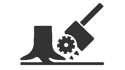 Icon f&uuml;r Forst- und Wurzelfr&auml;sen